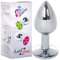LoveStim stalowy korek analny zdobiony
