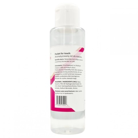 POCKET FOR TOUCH 100ml KIESZONKOWY ŻEL DO MASAŻU POCKET FOR TOUCH 100ml KIESZONKOWY ŻEL DO MASAŻU