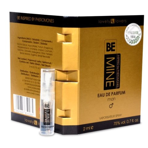 Wyrafinowane uwodzicielskie perfumy z feromonami BeMine 2ml dla mężczyzn Wyrafinowane uwodzicielskie perfumy z feromonami BeMine 2ml dla mężczyzn