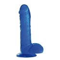 Dildo-FALLO JELLY REAL RAPTURE BLUE 10"""""""""""""""