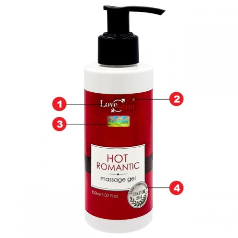 HOT ROMANTIC 150ml ROZGRZEWAJĄCO STYMULUJĄCY ŻEL DO MASAŻU HOT ROMANTIC 150ml ROZGRZEWAJĄCO STYMULUJĄCY ŻEL DO MASAŻU