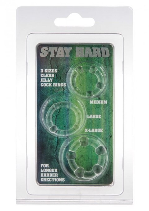 Stay Hard - Three Rings Transparent Stay Hard - Three Rings Transparent