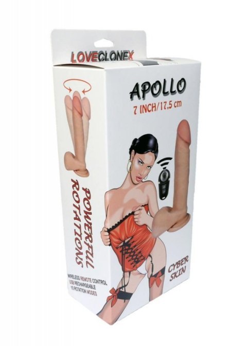 Wibrator-APOLLO-LOVECLONEX 7""""""""-rotation USB Wibrator-APOLLO-LOVECLONEX 7""""""""-rotation USB