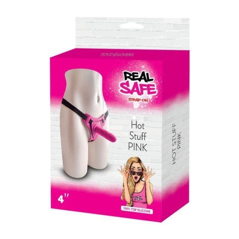 Cintura regolabile strap-on Pink con fallo realistico Cintura regolabile strap-on Pink con fallo realistico