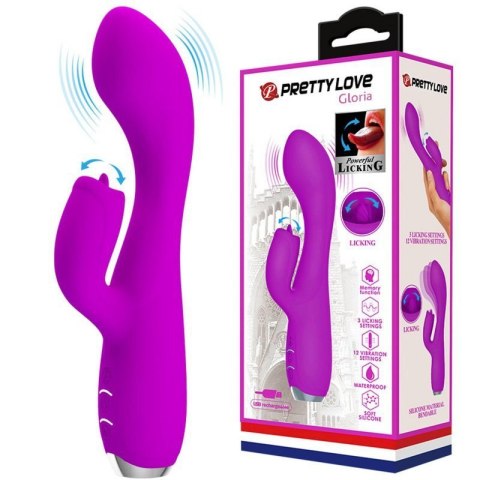 PRETTY LOVE - GLORIA Purple, 12 vibration functions 3 pulse wave settings Memory function PRETTY LOVE - GLORIA Purple, 12 vibration functions 3 pulse wave settings Memory function
