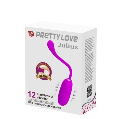 PRETTY LOVE - JULIUS EGG RED PINK 12 function vibrations PRETTY LOVE - JULIUS EGG RED PINK 12 function vibrations