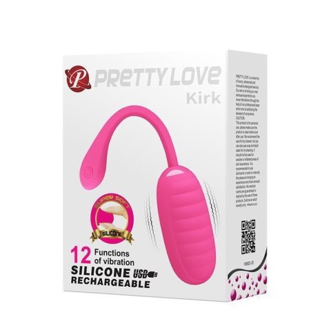 PRETTY LOVE - KIRK EGG Pink 12 function vibrations PRETTY LOVE - KIRK EGG Pink 12 function vibrations