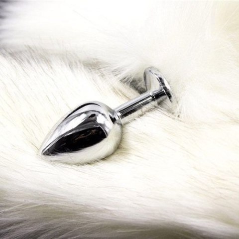 Plug anale con coda Long Fox Tail bianca Plug anale con coda Long Fox Tail bianca