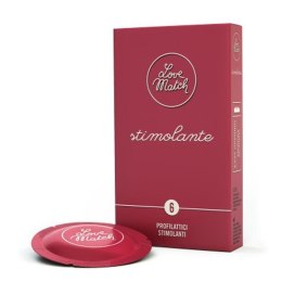 Prezerwatywy-Love Match Stimolante - 6 pcs pack