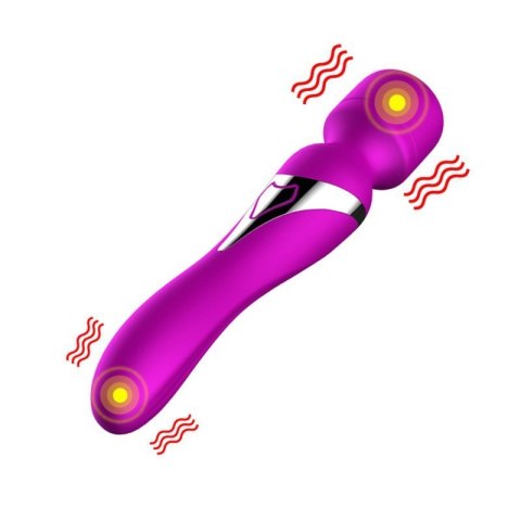 Stymulator-Silicone Dual Massager USB 7+7 Function Purple Stymulator-Silicone Dual Massager USB 7+7 Function Purple