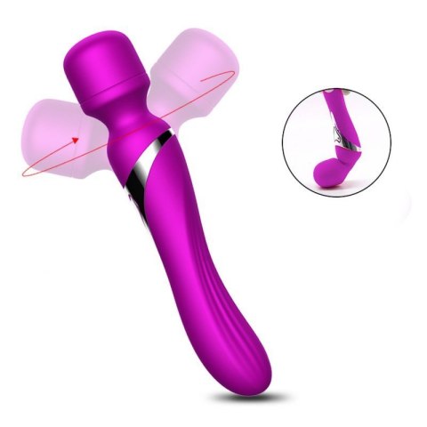 Stymulator-Silicone Dual Massager USB 7+7 Function Purple Stymulator-Silicone Dual Massager USB 7+7 Function Purple