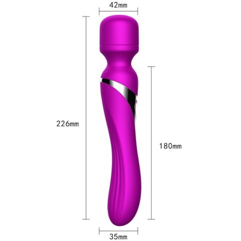 Stymulator-Silicone Dual Massager USB 7+7 Function Purple Stymulator-Silicone Dual Massager USB 7+7 Function Purple