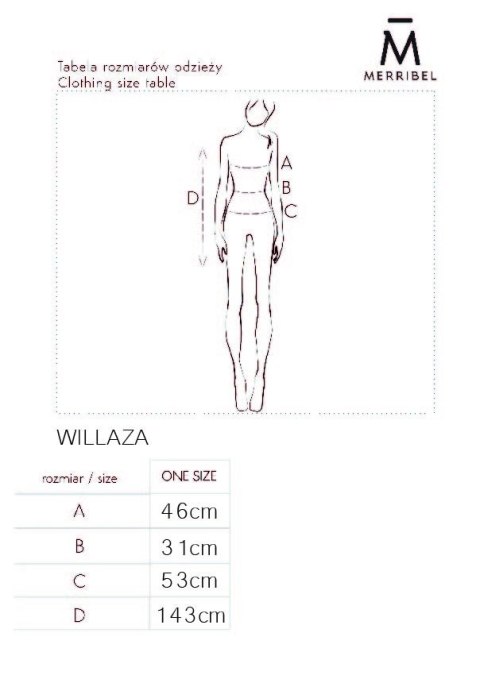 Kombinezon Willaza Blue rozmiar - ONE SIZE BLUE Kombinezon Willaza Blue rozmiar - ONE SIZE BLUE