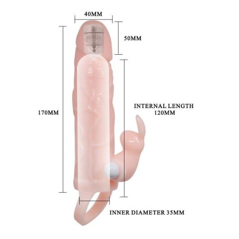 BAILE - BRAVE MAN SKIN 5,91"" MULTI-SPEED vibration BAILE - BRAVE MAN SKIN 5,91"" MULTI-SPEED vibration
