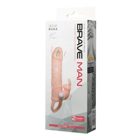 BAILE - BRAVE MAN SKIN 5,91"" MULTI-SPEED vibration BAILE - BRAVE MAN SKIN 5,91"" MULTI-SPEED vibration