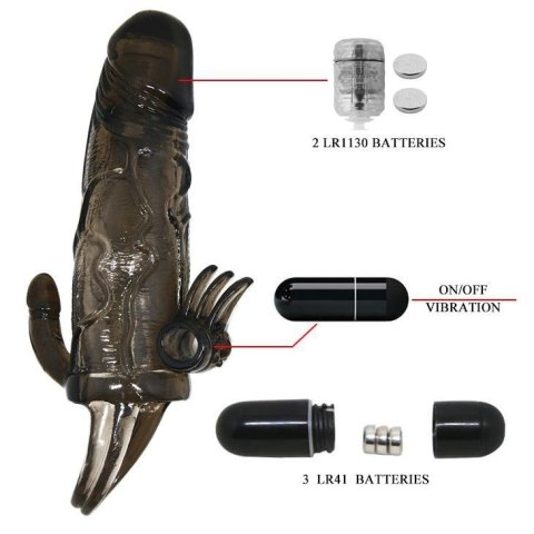 BAILE - BRAVE MAN SMOKE 6,69""MULTI-SPEED vibration BAILE - BRAVE MAN SMOKE 6,69""MULTI-SPEED vibration