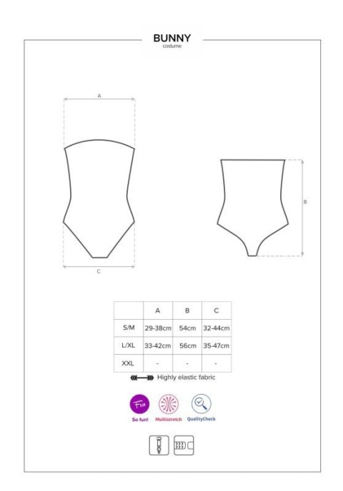 Bielizna-Bunny costume L/XL Bielizna-Bunny costume L/XL
