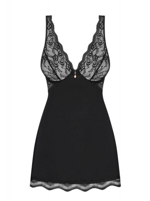 Bielizna-Luvae babydoll i stringi Czarny S/M Bielizna-Luvae babydoll i stringi Czarny S/M