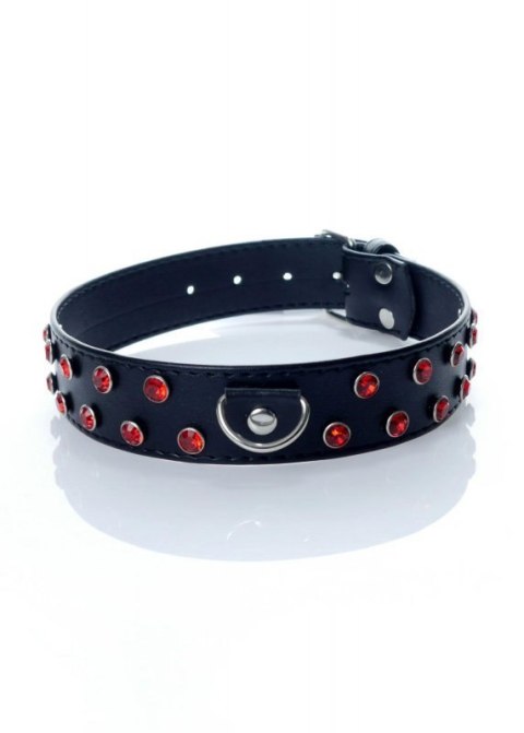 Fetish B - Series - Collar 3 cm. red crystal Fetish B - Series - Collar 3 cm. red crystal