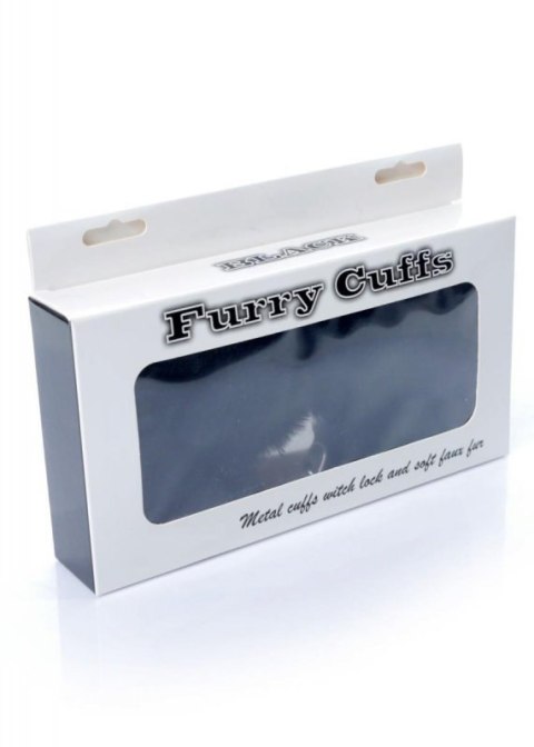 Kajdanki Fetish B - Series- Furry Cuffs Black Kajdanki Fetish B - Series- Furry Cuffs Black