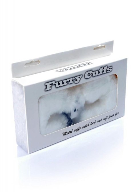 Kajdanki Fetish B - Series - Furry Cuffs White Kajdanki Fetish B - Series - Furry Cuffs White