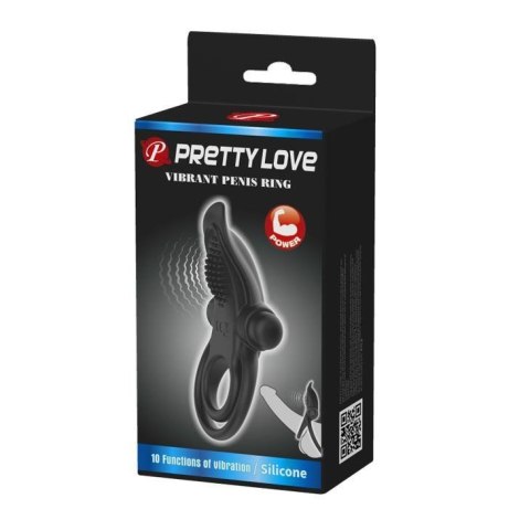 PRETTY LOVE - VIBRANT PENIS RING Black- 10 function vibrations PRETTY LOVE - VIBRANT PENIS RING Black- 10 function vibrations