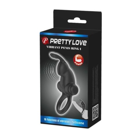 PRETTY LOVE - VIBRANT PENIS RING I Black PRETTY LOVE - VIBRANT PENIS RING I Black