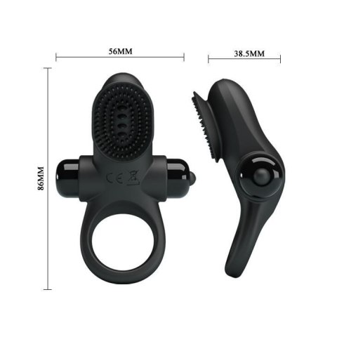 PRETTY LOVE - VIBRANT PENIS RING II Black PRETTY LOVE - VIBRANT PENIS RING II Black