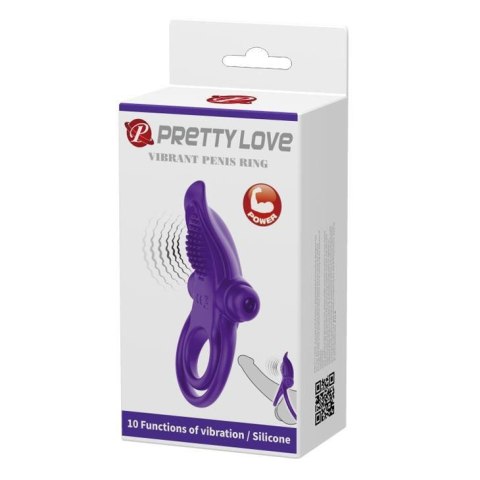 PRETTY LOVE - VIBRANT PENIS RING Purple- 10 function vibrations PRETTY LOVE - VIBRANT PENIS RING Purple- 10 function vibrations