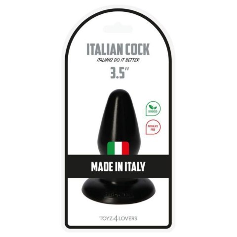 Plug-Italian Cock 3,5""Black Plug-Italian Cock 3,5""Black