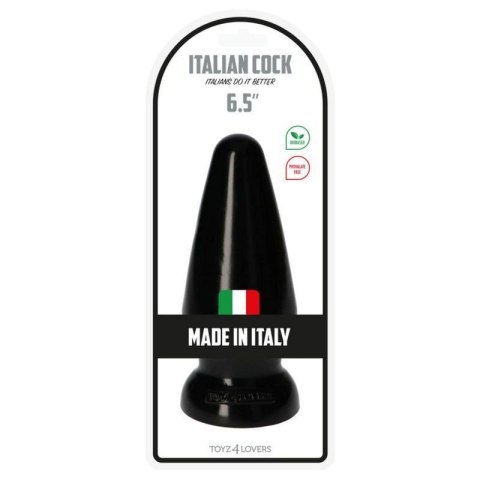 Plug-Italian Cock 6.5""Black Plug-Italian Cock 6.5""Black
