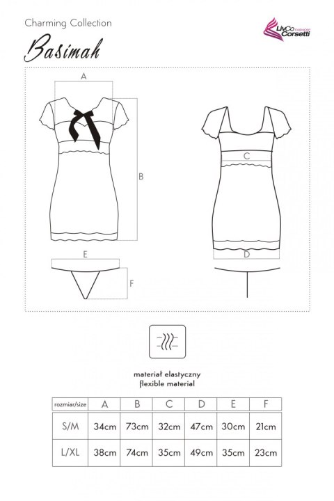 Koszulka Basimah LC 90220 Charming Collection rozmiar - S/M CZARNY Koszulka Basimah LC 90220 Charming Collection rozmiar - S/M CZARNY