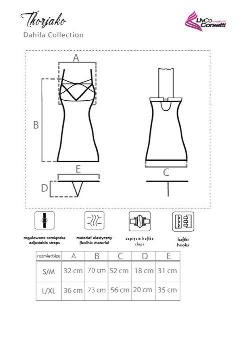 Koszulka Thorjako Dahila Collection rozmiar - L/XL RÓŻOWY Koszulka Thorjako Dahila Collection rozmiar - L/XL RÓŻOWY
