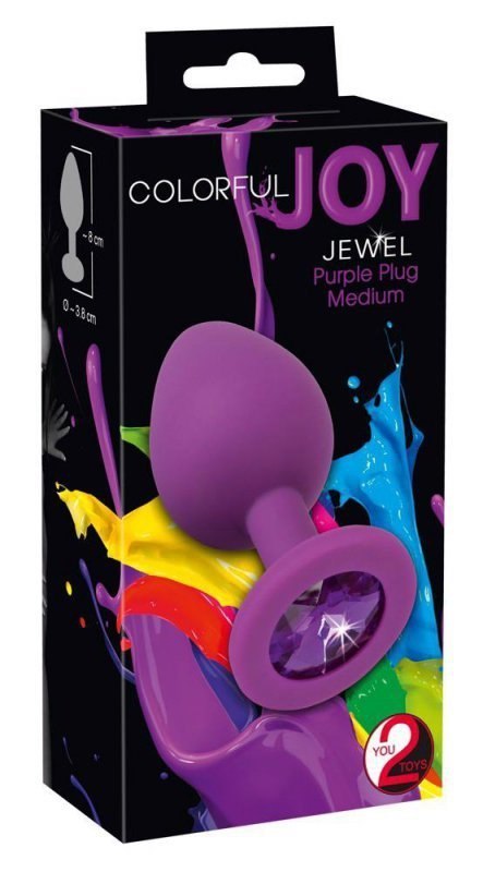 Colorful Joy Jewel Purple Plug Colorful Joy Jewel Purple Plug