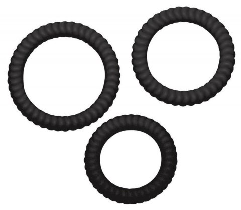 Lust 3 Cock Rings black Lust 3 Cock Rings black
