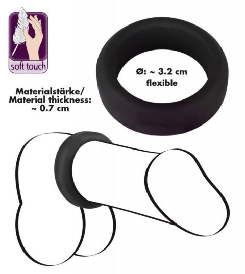 Black Velvets Cock Ring 3.2 cm Black Velvets Cock Ring 3.2 cm