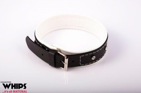 Wiązania - Obroża damska 4 cm, biała Wiązania - Obroża damska 4 cm, biała