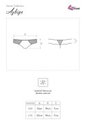 Panty Aybige LC 6084 Secret Black Czarny Collection LivCo Corsetti Fashion rozmiar - S/M CZARNY