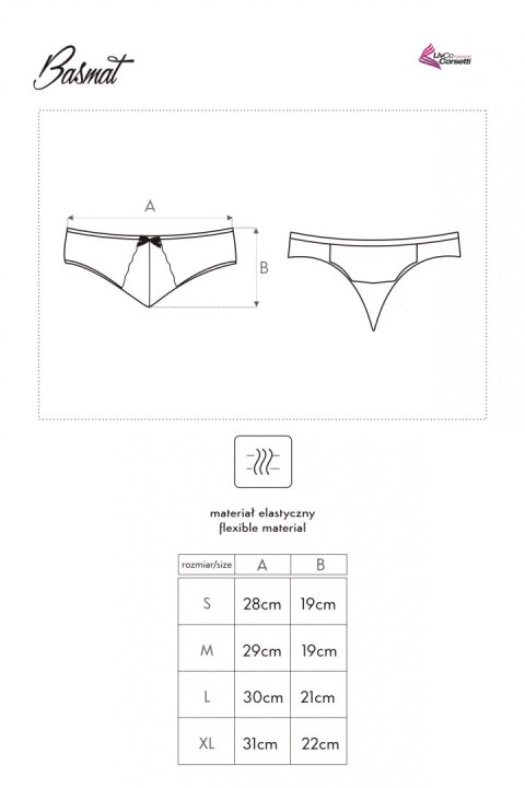 Panty Basmat - Stringi White Biały LivCo Corsetti Fashion rozmiar - XL Panty Basmat - Stringi White Biały LivCo Corsetti Fashion rozmiar - XL
