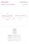Panty Melusine CF 90390 Cooba Crimson Collection rozmiar - S/M CZARNY
