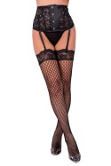 Pas do ponczoch Jelly Black Czarny LivCo Corsetti Fashion rozmiar - L/XL BLACK