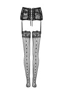 Pas do ponczoch Jelly Black Czarny LivCo Corsetti Fashion rozmiar - L/XL BLACK