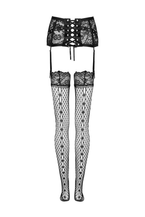 Pas do ponczoch Jelly Black Czarny LivCo Corsetti Fashion rozmiar - L/XL BLACK Pas do ponczoch Jelly Black Czarny LivCo Corsetti Fashion rozmiar - L/XL BLACK