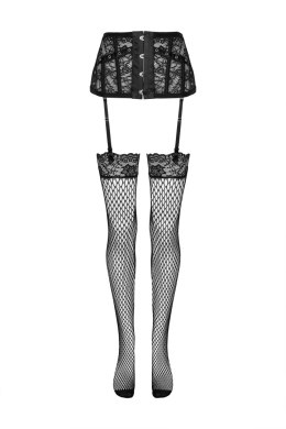 Pas do ponczoch Jelly Black Czarny LivCo Corsetti Fashion rozmiar - S/M BLACK