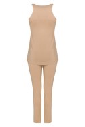 Piżama Latin LC 90098 Beige Beżowy LivCo Corsetti Fashion rozmiar - S NUDE