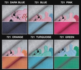 Pizama MODEL 721 MODEL 721 XL - DARK BLUE MULTI