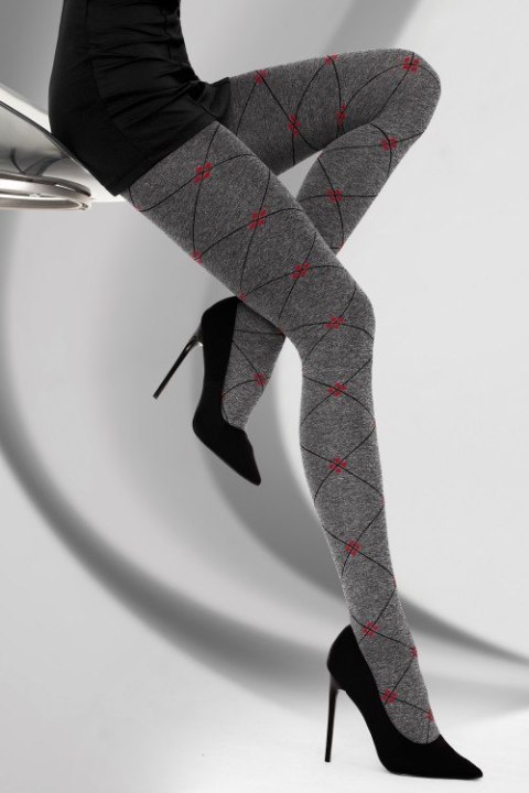 Rajstopy Lirana 40 DEN Melange/Red Melanż/Czerwień LivCo Corsetti Fashion rozmiar - 4 SZARY Rajstopy Lirana 40 DEN Melange/Red Melanż/Czerwień LivCo Corsetti Fashion rozmiar - 4 SZARY