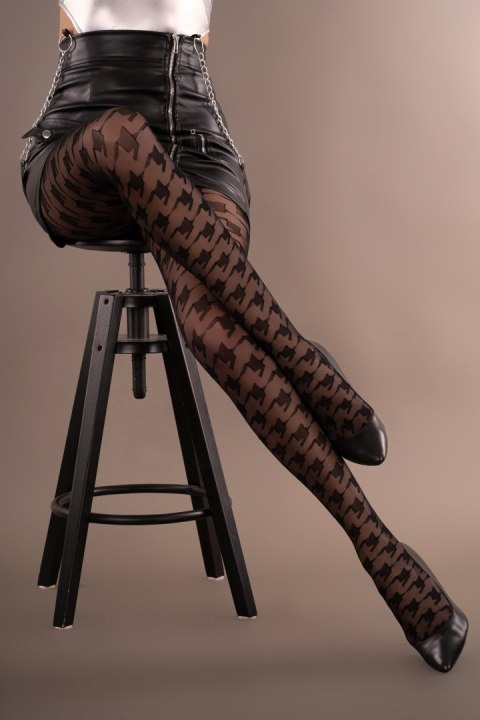 Rajstopy ZagZig 20 Den Black Czarny LivCo Corsetti Fashion rozmiar - 2 CZARNY Rajstopy ZagZig 20 Den Black Czarny LivCo Corsetti Fashion rozmiar - 2 CZARNY