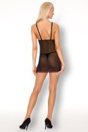 Ramlah czarna urocza koszulka nocna LivCo Corsetti fashion rozmiar - L/XL BLACK