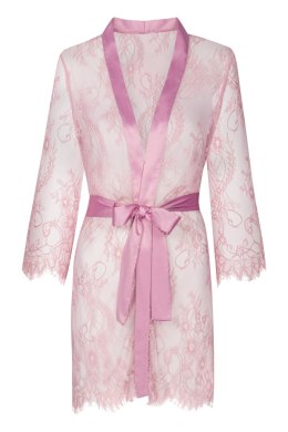Sheer Pink/Różowy damski szlafrok koronkowy LivCo Corsetti Fashion rozmiar - S/M PINK